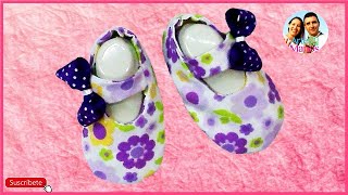 Zapatos en Tela para Bebé paso a paso Arte en Tus Manos