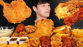 Download lagu ASMR MUKBANG KFC FRIED CHICKEN & CHICKEN BURGER & SPICY FRIED CHICKEN & CHEESE FRIED CHICKEN & FRIES mp3