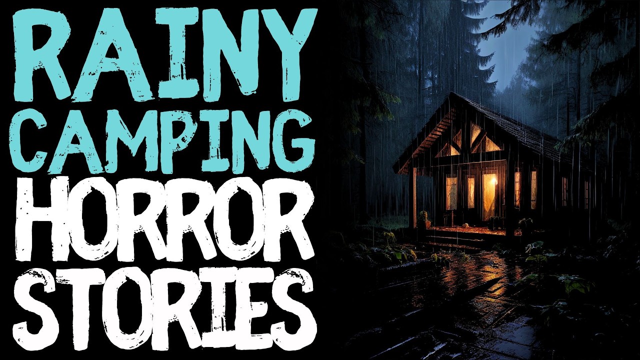 True Rainy Camping Scary Horror Stories for Sleep | Black Screen With Rain Sounds