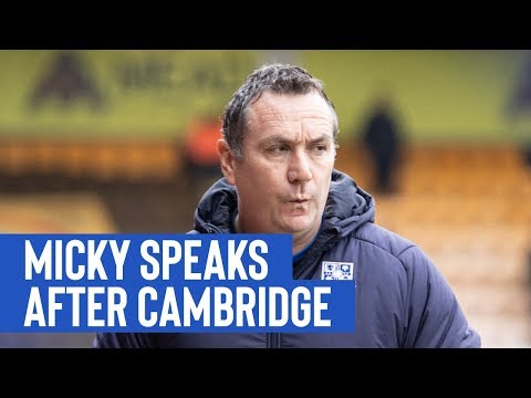Post Match | Micky Mellon (Cambridge)