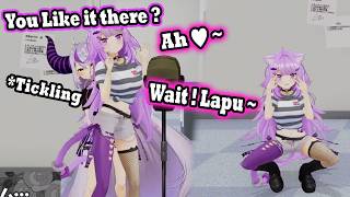 Laplus Tries to Speedrun Getting Channel Ban by Doing 3D ASMR stream with Okayu !