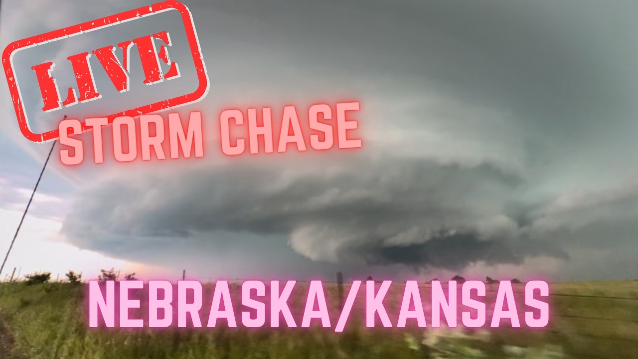 LIVE: Tornado Threat Intensifying in Kansas & Nebraska | Supercell Storm Chase