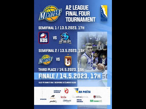 K.K. "MLADOST" Ilijaš - K.K. "BOSNA" Sarajevo - A2 Liga Jug KSBIH "FINAL FOUR" Polufinale 2
