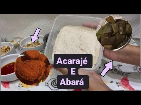 Massa base para fazer Acarajé e Abará.