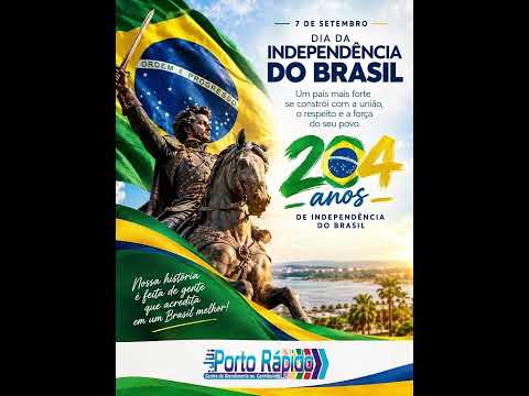 🇧🇷 7 DE SETEMBRO | 204 ANOS DA INDEPENDÊNCIA DO BRASIL 🇧🇷 #portonacional #tocantins #luzimangues