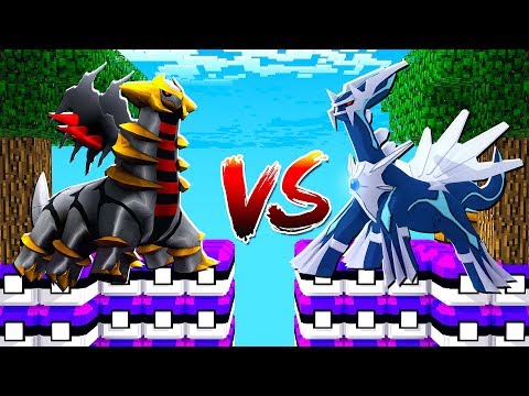GIRATINA vs MEGA DIALGA - ILHA LUCKY PIXELMON MINECRAFT