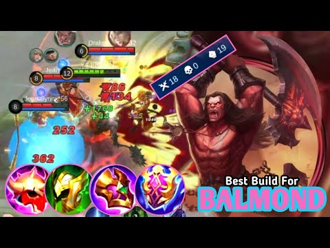 BALMOND JUNGLER HYPER BUILD ITEM TANK !! BUILD TOP 1 GLOBAL BALMOND ~ MOBILE LEGENDS