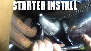 Installing a new starter on the 72 Cutlass