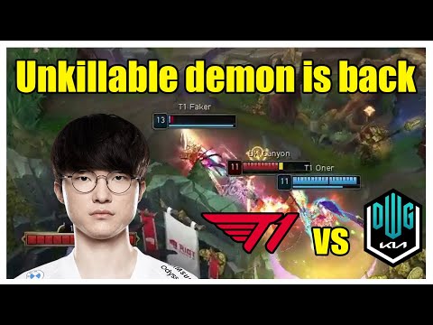 Faker goes in unkillable demon mode vs Damwon (T1 vs DK)