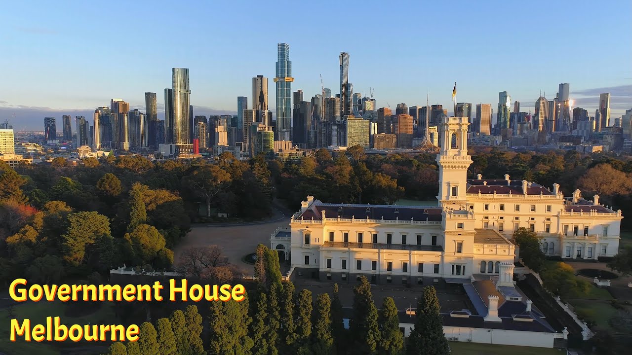 Experience the aerial vistas of Government House.