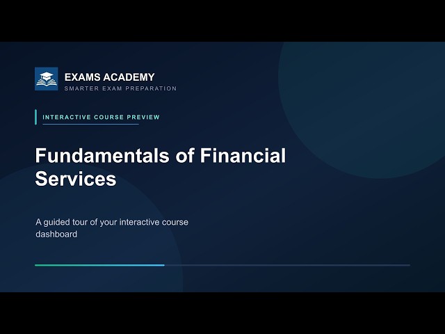 Preview of CISI Fundamentals of Financial Services