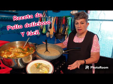 Receta de pollo con papas y rajas receta super facil de hacer