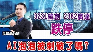 3231緯創 2382廣達跌停，AI泡泡被刺破了嗎? (圖)