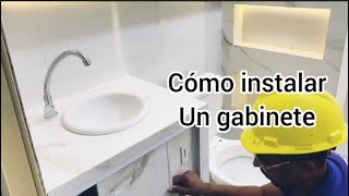 Cómo instalar un gabinete en el baño tutorial paso a paso