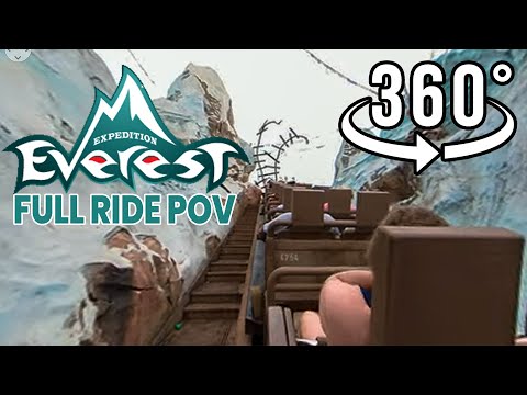 Expedition Everest - FULL RIDE POV in 360º - Disney's Animal Kingdom