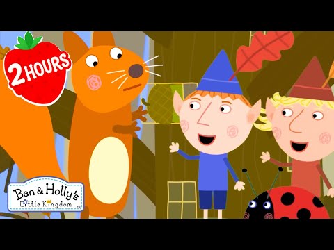 🍂 Squirrels Fill the Castle with Acorns! | Ben and Holly's Little Kingdom | Cartoons For Kids