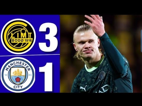 Manchester City vs Bodø/Glimt 1-3 - All Goals Highlight | UEFA Champions League 2025/26