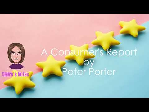 'A Consumer's Report' by Peter Porter