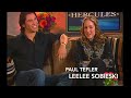 Hercules Mini Series NBC Talks With Stars Paul Telfer And LeeLee Sobieski