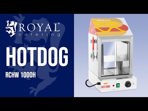 Video - Hotdog - stoompan - 100 hotdogs - 25 broodjes - 1000 W