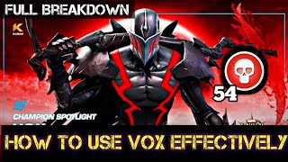 How to use Vox Effectively |Full Breakdown| - Marvel Contest of Champions