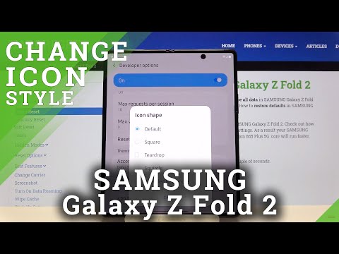 Icons Shape Changing on SAMSUNG Galaxy Z Fold 2 – Shortcuts Customization