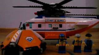 preview picture of video 'Lego City Coast Guard Helicopter & Life Raft Review'