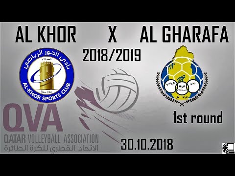 Al Khor X Al Gharafa 0:3 - Qatar Volleyball League 18/19 - (30.10.2018) NO BREAKS, BACK VIEW