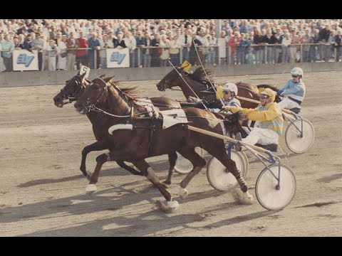 Ourasi & Jean René Gougeon vinner Åby Stora Pris (400 000 kr) 1988. Segertid 1.14,5a/2 140 meter.