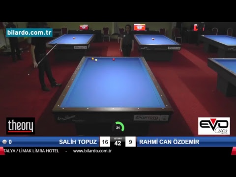 SALİH TOPUZ & RAHMİ CAN ÖZDEMİR Bilardo Maçı - 2018 ERKEKLER 1.ETAP-Ön Eleme