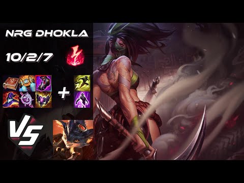 NRG Dhokla TOP Akali vs Rumble - NA Challenger Patch 25.S2.2