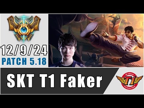 SKT T1 Faker - Lee Sin vs Evelynn - Jungle - Season 5 - Patch 5.18 - KR SoloQ Challenger