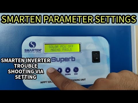 HOW TO SET SMARTEN PARAMETER SETTINGS | DOD | PRIORITY MODE | BATTERY SETTING | CALLIBIRATION