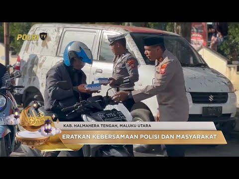 BERBAGI KEBAHAGIAAN, POLRES HALTENG BAGI BAGI TAKJIL