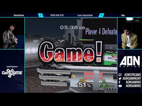 Super AON 2018 Overtriforce (Sheik) vs Slox (Fox) Losers Quarterfinals