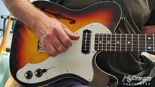 Video thumbnail for MyDream Partcaster Custom Built - Sunburst Thinline Charlie Christian Freeway by MyDream Partcaster