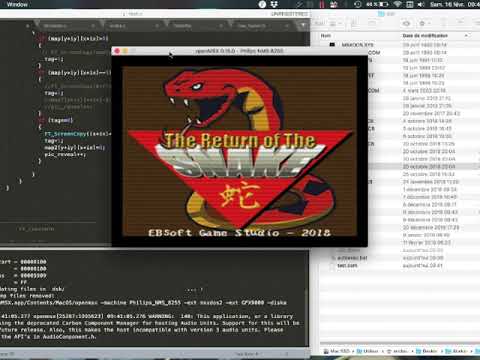 Return of the snake Prototype - Fusion-C - MSX2 - Screen 8