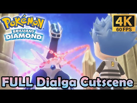 Pokemon Brilliant Diamond & Shining Pearl - Full Dialga Cutscene + Catching Dialga (4K 60fps)