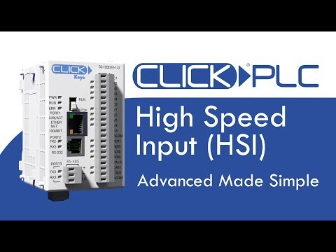 CLICK PLC High Speed Inputs (HSI) at AutomationDirect