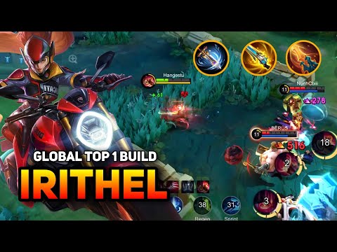 IRITHEL BEST MARKSMAN! TOP GLOBAL 1 IRITHEL BUILD & GAMEPLAY MLBB