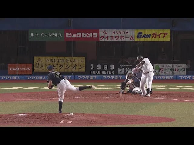 【3回裏】1番からの4連打!! マリーンズ・井上 前進守備の間を抜く見事な勝ち越しタイムリー!! 2018/8/25 M-Bs