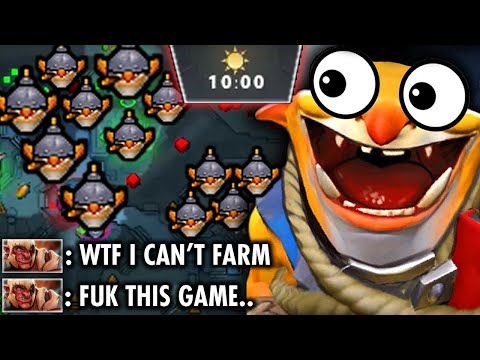 WTF 10MINUTES TECHIES Controlling All Their Jungle MAP!! - NO FARM ALLOWED!! - Techies Official