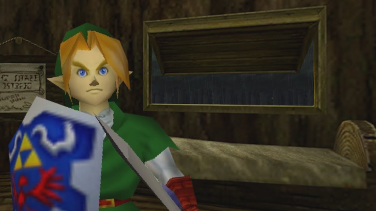 pov: You Live in Link's House in Ocarina of Time and it's Raining Outside (with Music)