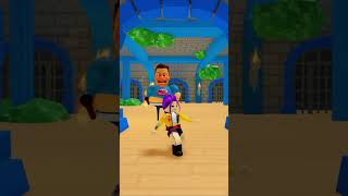 Rumi vs CANSEL FAMILY PRISON RUN #roblox #shorts