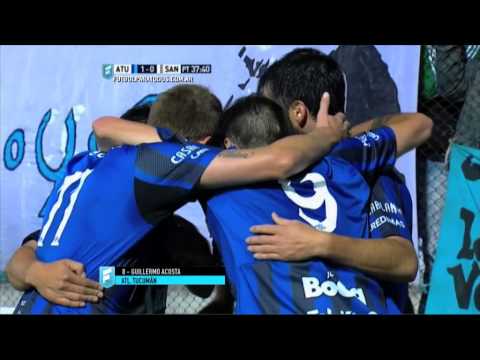 Gol de Acosta. Atl. Tucumán 1 - Santamarina 0. Fecha 20. Primera B Nacional 2015. FPT: