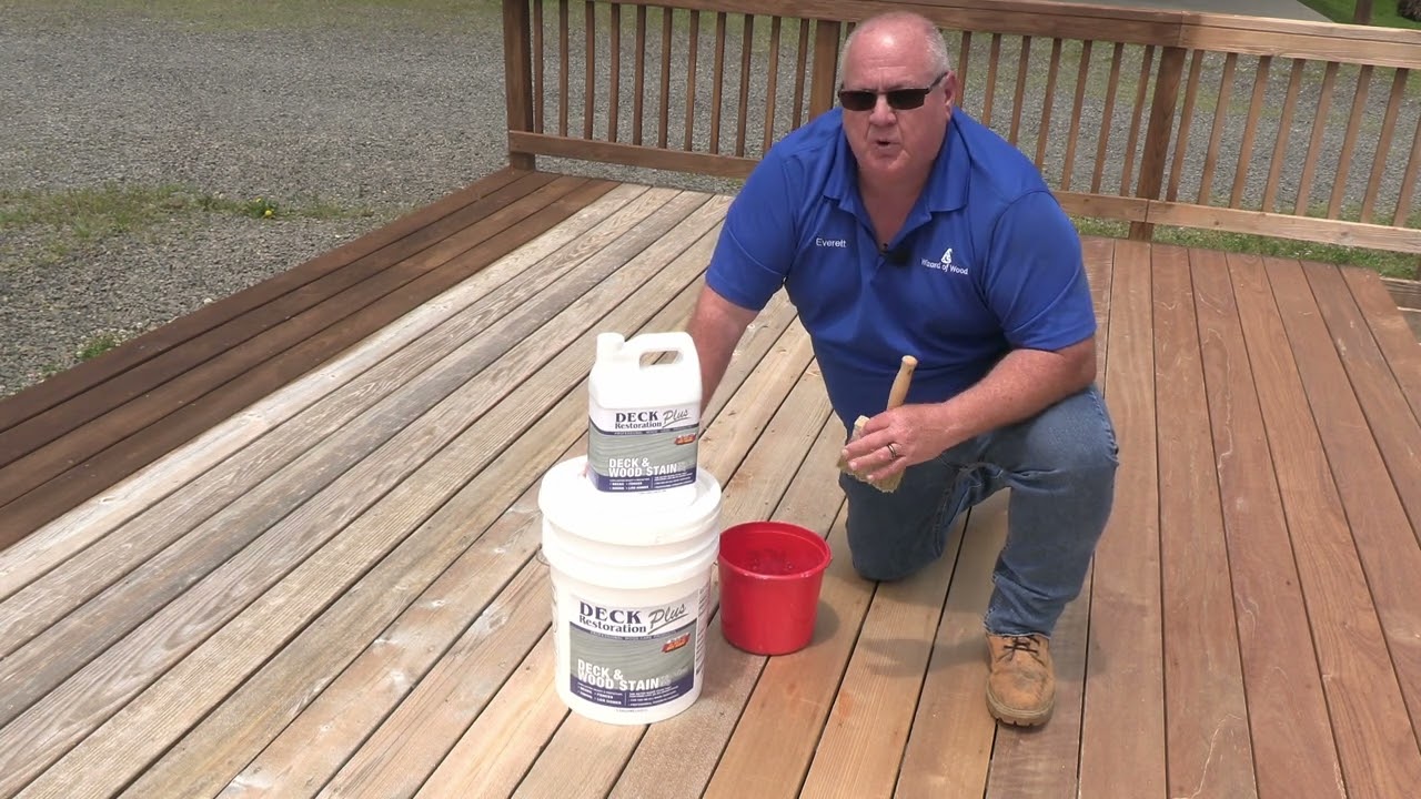 Deck Restoration Plus Deck & Wood Stain - Ship Bottom Gray Demo