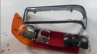 Mercedes R107: Renowacja tylnych lamp - uszczelki i klosze