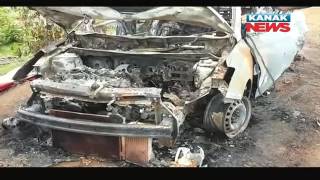 Car Catches Fire In Belpahar, Driver Burns To Death
