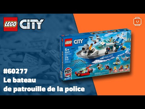 Vidéo LEGO City 60277 : Le bateau de patrouille de la police