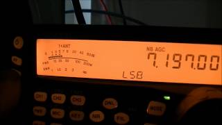 preview picture of video 'Kenwood TS-480 SAT - Comparison of windom and random wire antenna'
